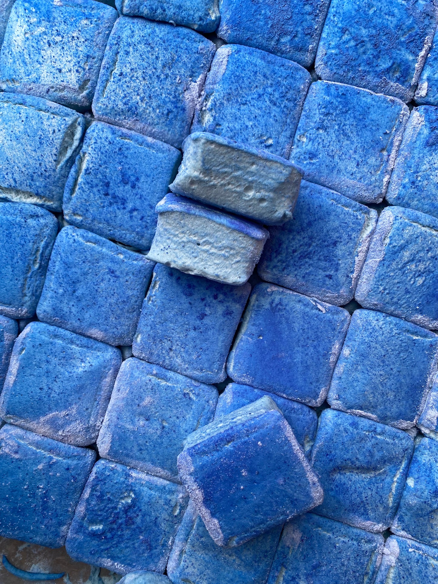 Blue Spirulina Honey Marshmallows