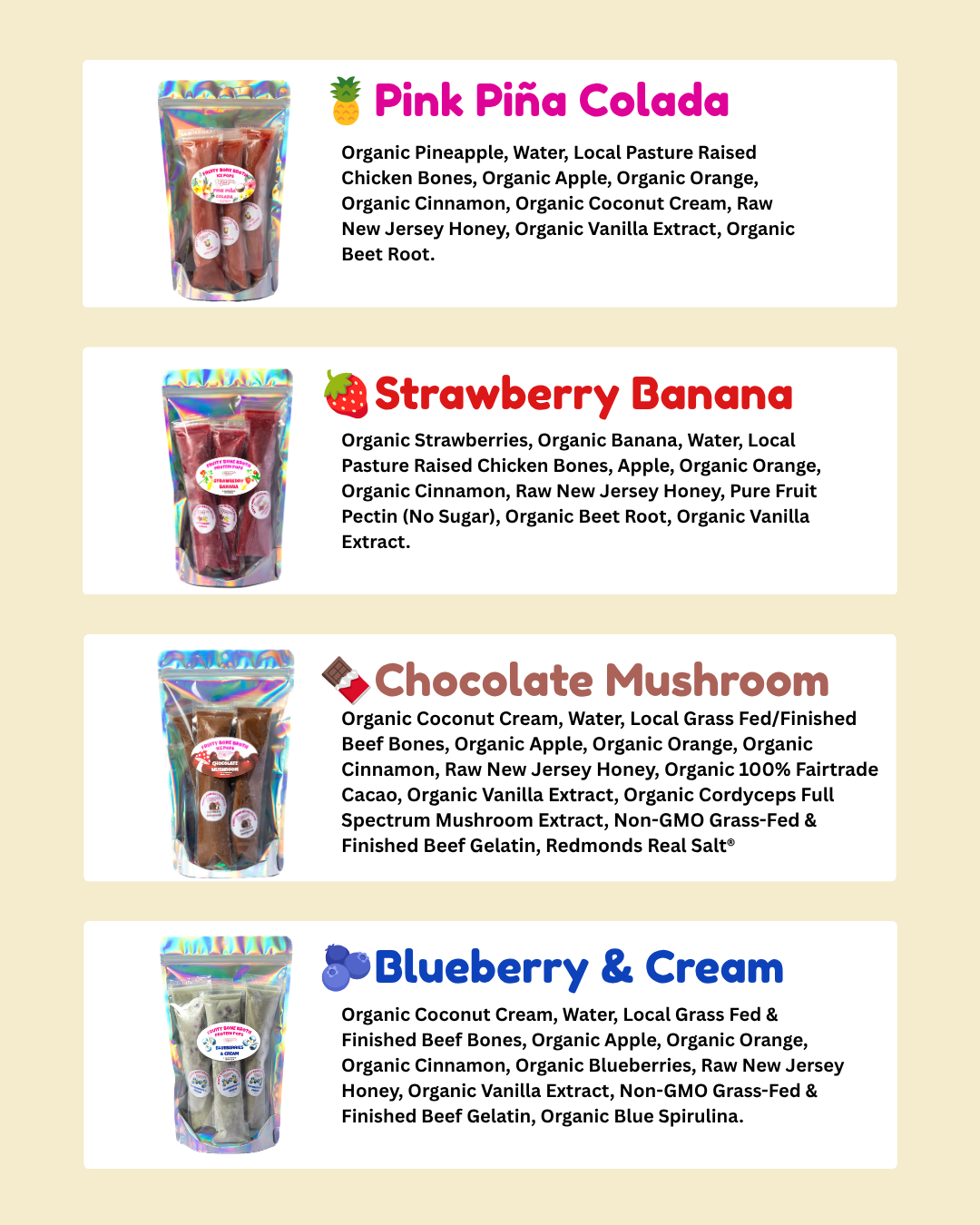 Variety Bundle Box - Bone Broth Protein Ice Pops