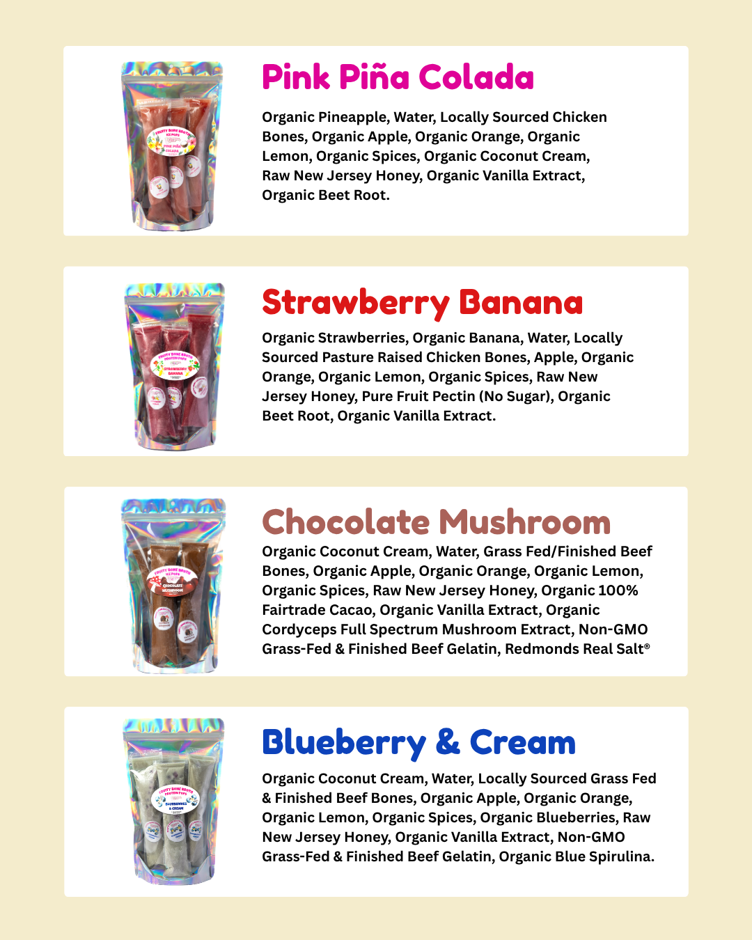 Variety Bundle Box - Bone Broth Protein Ice Pops