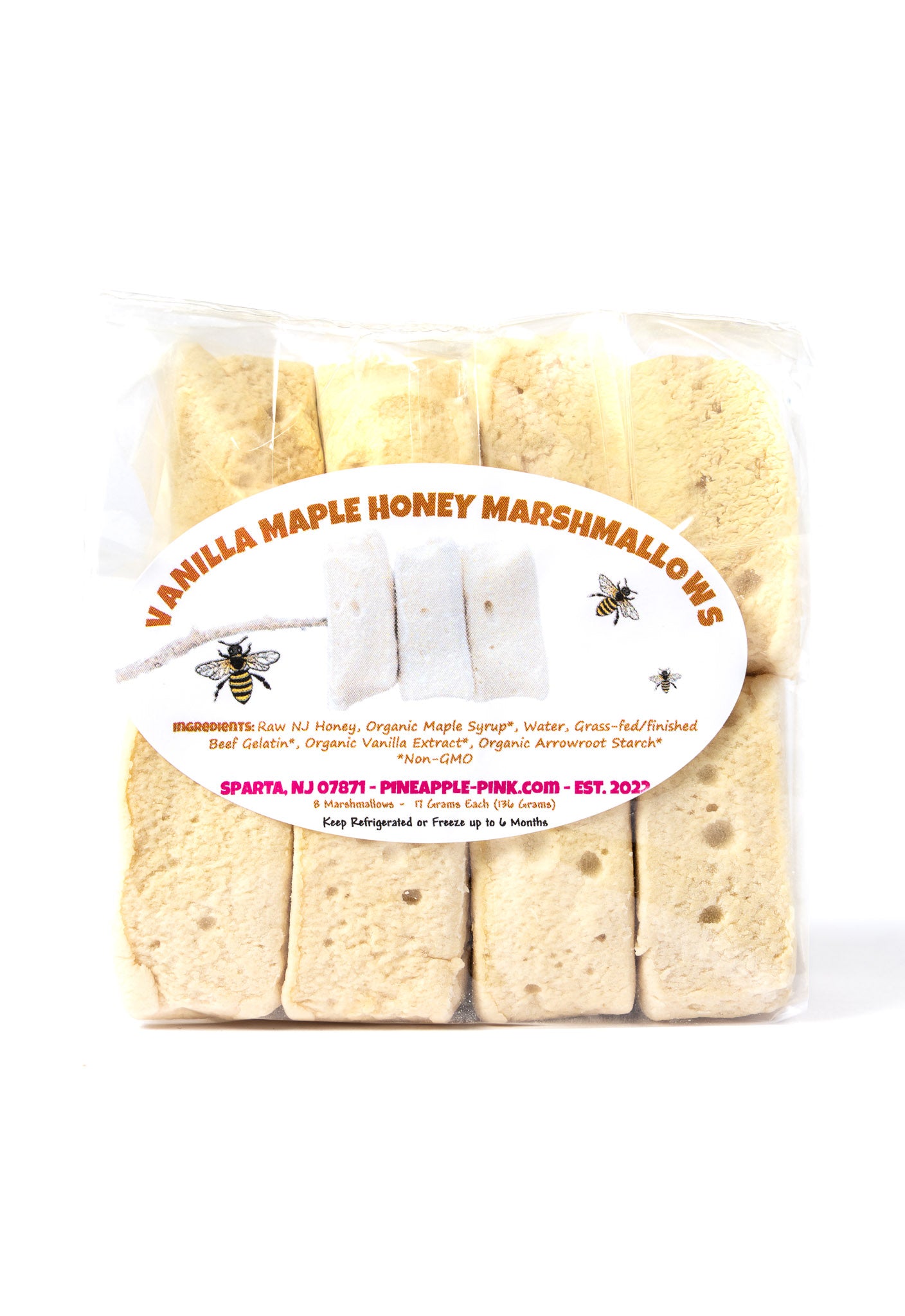 Vanilla Maple Honey Marshmallows