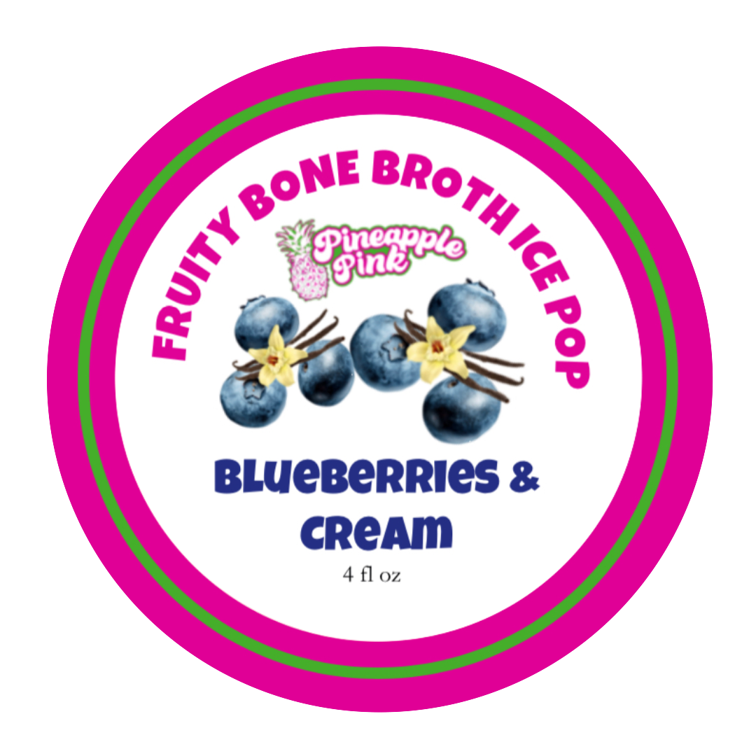 Blueberries & Cream Broth Pop - 5 Pack